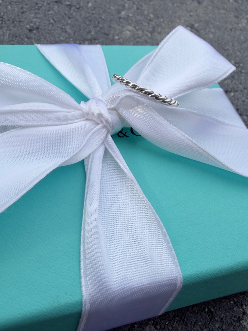 Tiffany & Co. Twist Band Ring Silver, 5.5